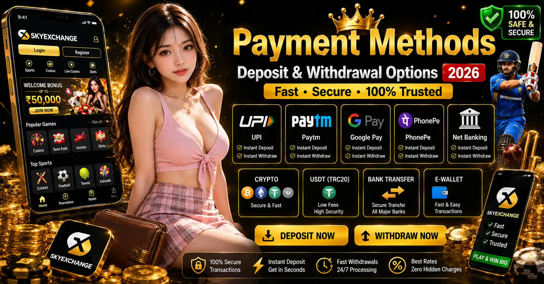 Skyexch – Payment Methods Guide 2026 Join Now